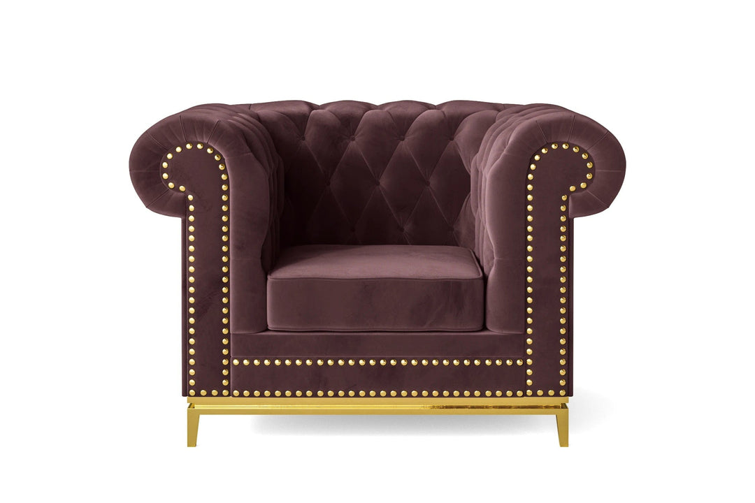 LIVELUSSO Armchair Venice Armchair Grape Velvet