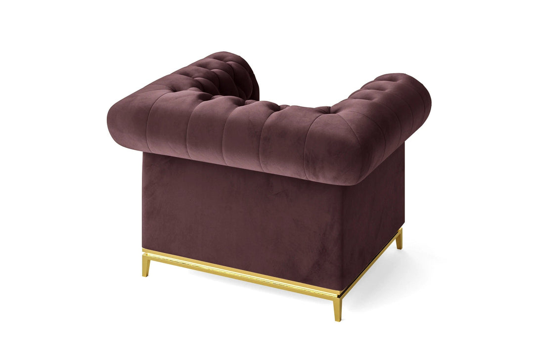 LIVELUSSO Armchair Venice Armchair Grape Velvet