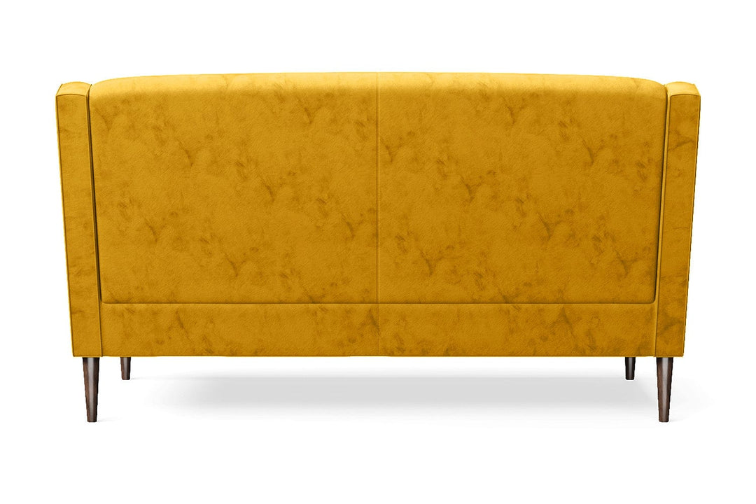 Vigevano 2 Seater Sofa Yellow Velvet