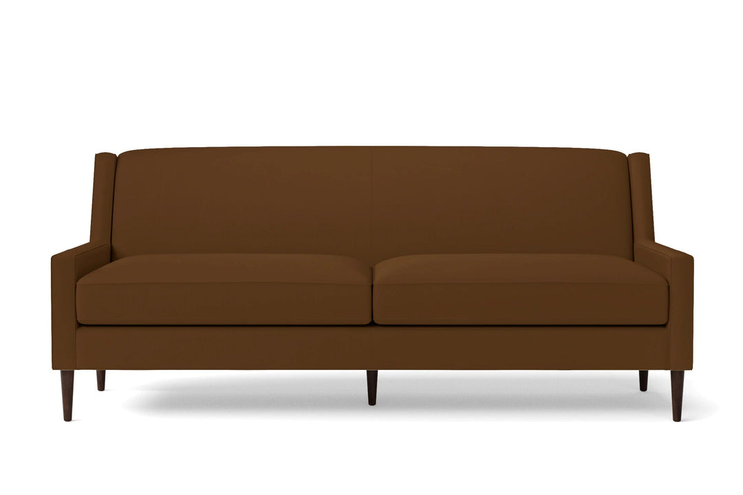 LIVELUSSO Sofa Vigevano 3 Seater Sofa Walnut Brown Leather