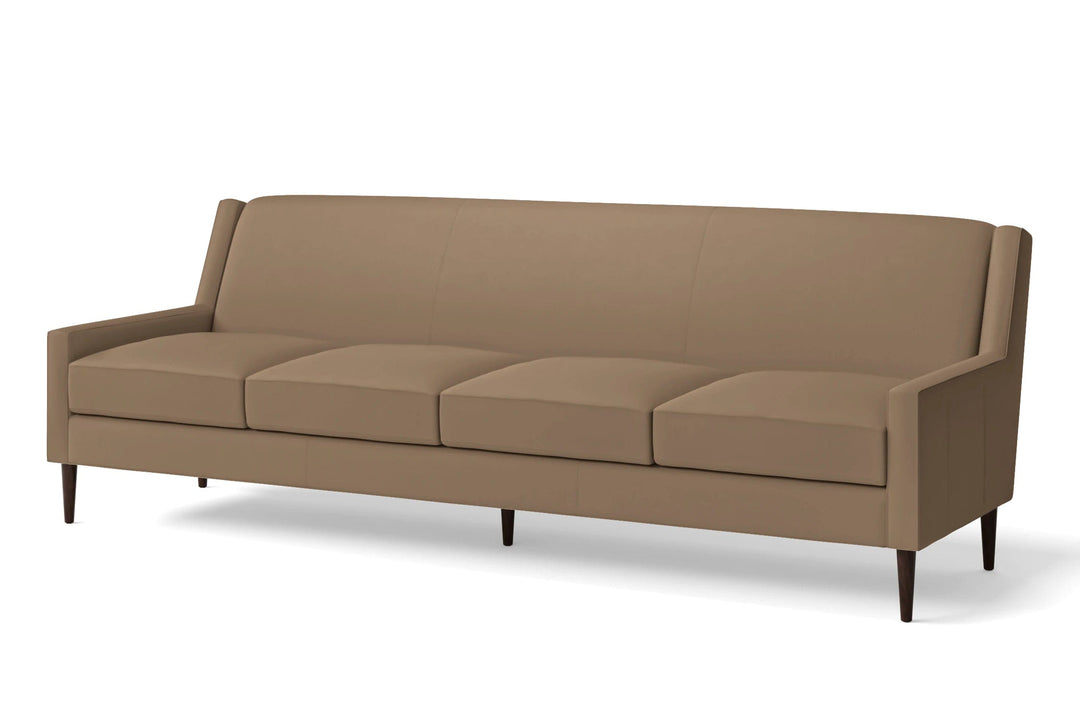 LIVELUSSO Sofa Vigevano 4 Seater Sofa Stone Leather