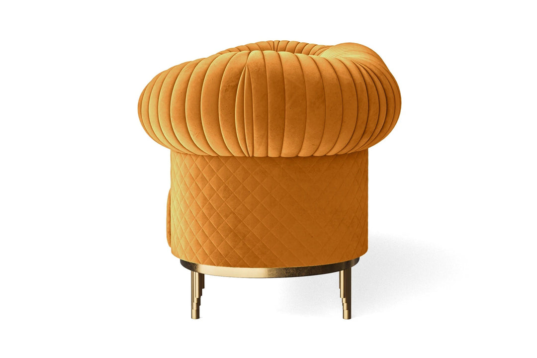 LIVELUSSO Armchair Viterbo Armchair Gold Velvet