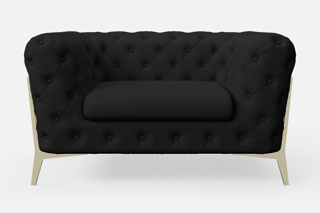 LIVELUSSO Armchair Vito Armchair Black Leather