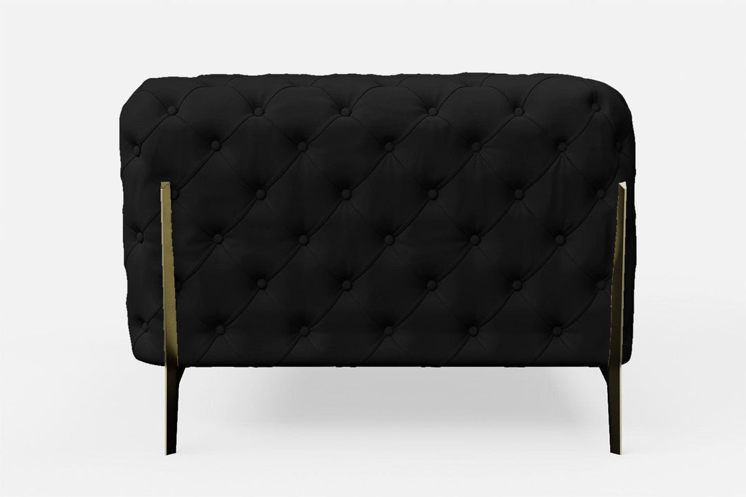 LIVELUSSO Armchair Vito Armchair Black Leather