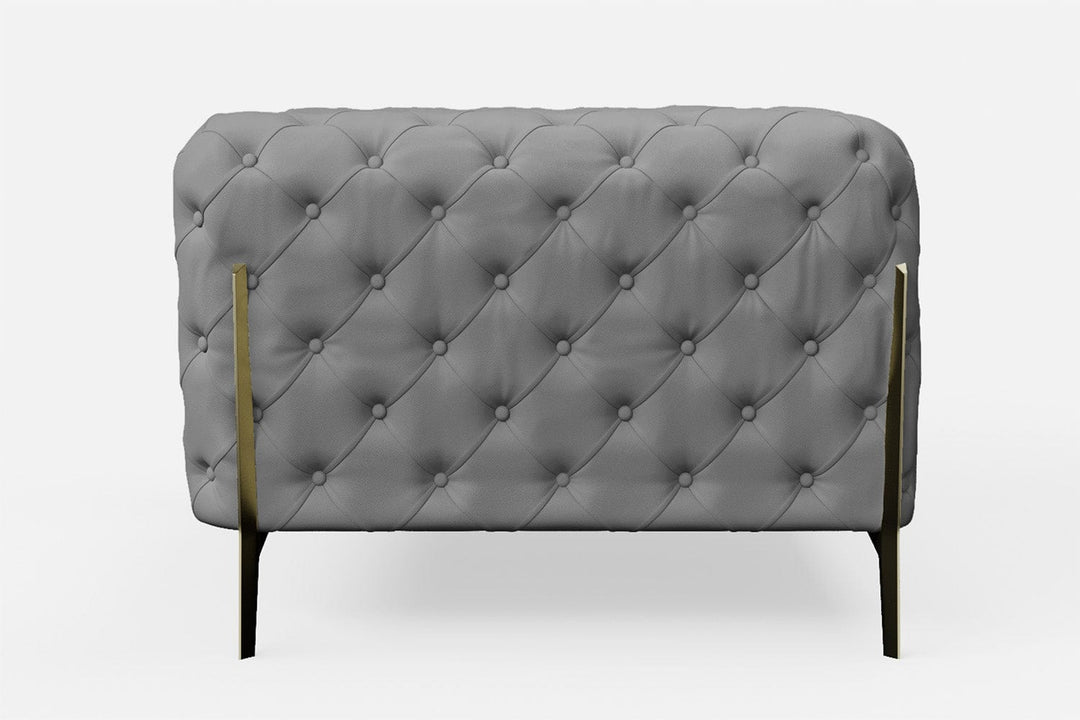 LIVELUSSO Armchair Vito Armchair Grey Leather