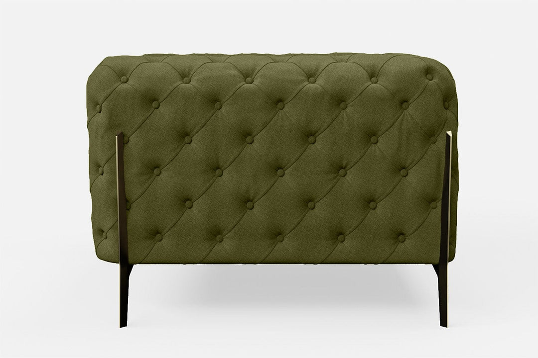 LIVELUSSO Armchair Vito Armchair Olive Linen Fabric