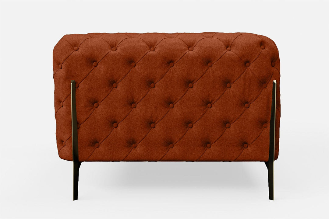 LIVELUSSO Armchair Vito Armchair Orange Linen Fabric