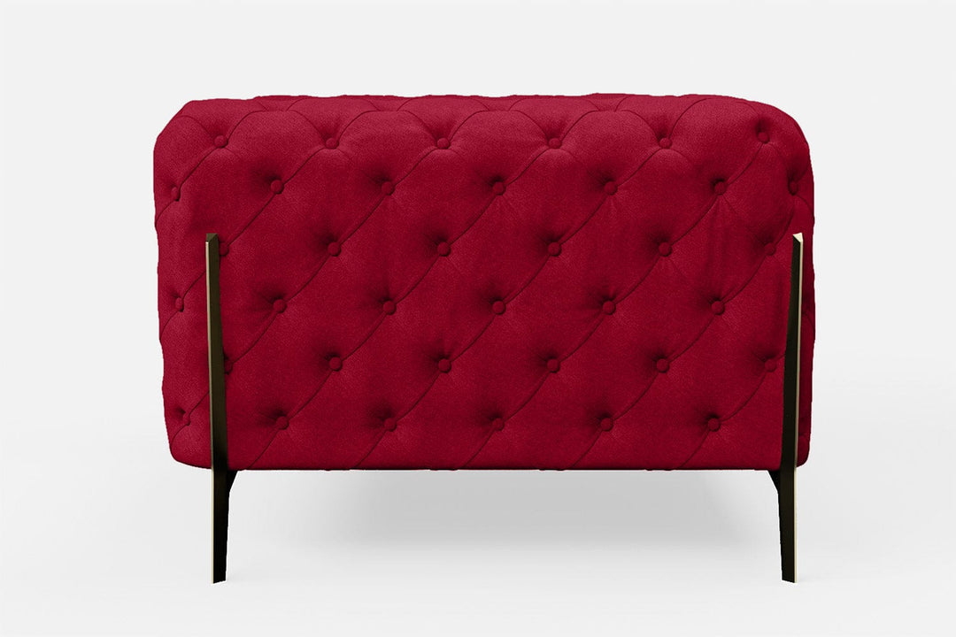 LIVELUSSO Armchair Vito Armchair Red Linen Fabric