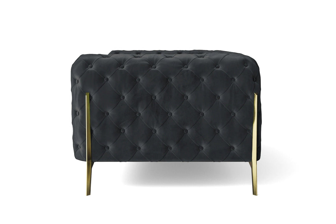 LIVELUSSO Armchair Vito Armchair Dark Grey Velvet