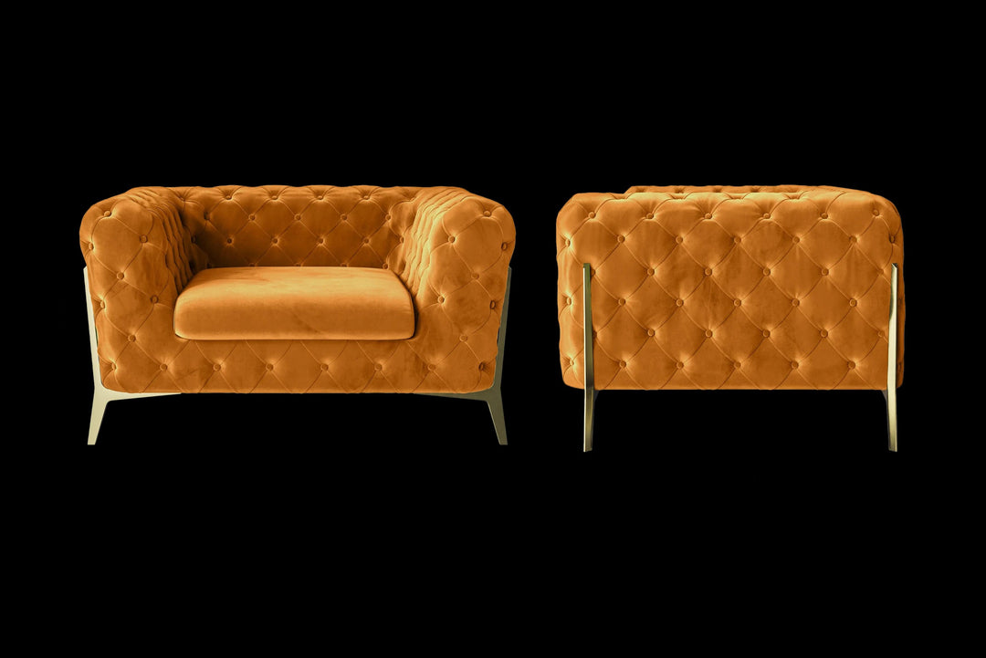 LIVELUSSO Armchair Vito Armchair Gold Velvet