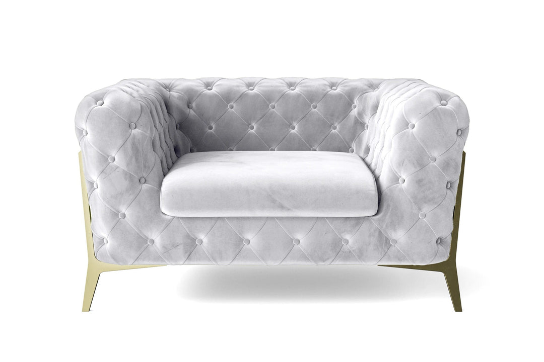 LIVELUSSO Armchair Vito Armchair Silver Velvet