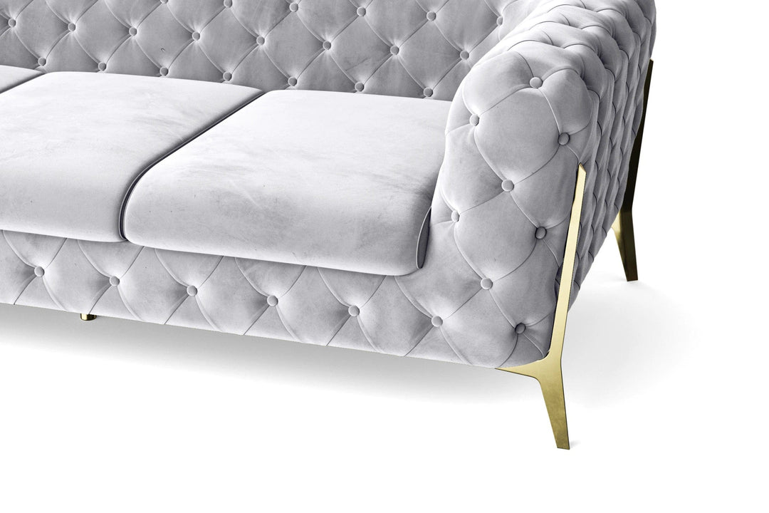 LIVELUSSO Armchair Vito Armchair Silver Velvet