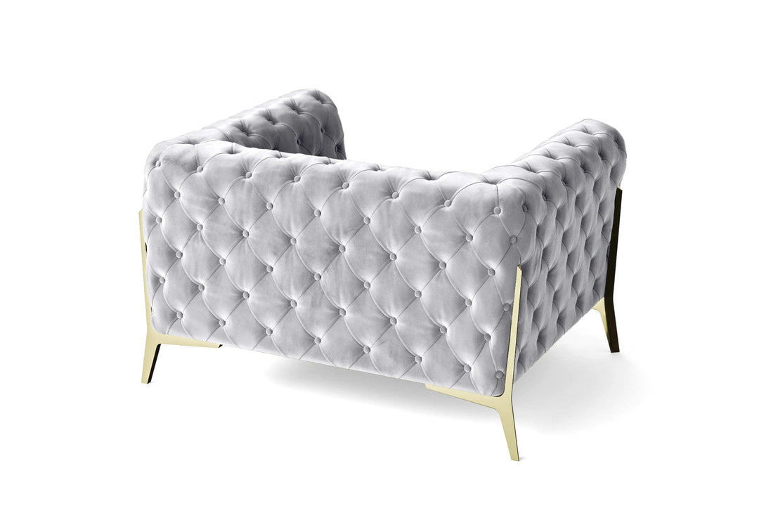 LIVELUSSO Armchair Vito Armchair Silver Velvet