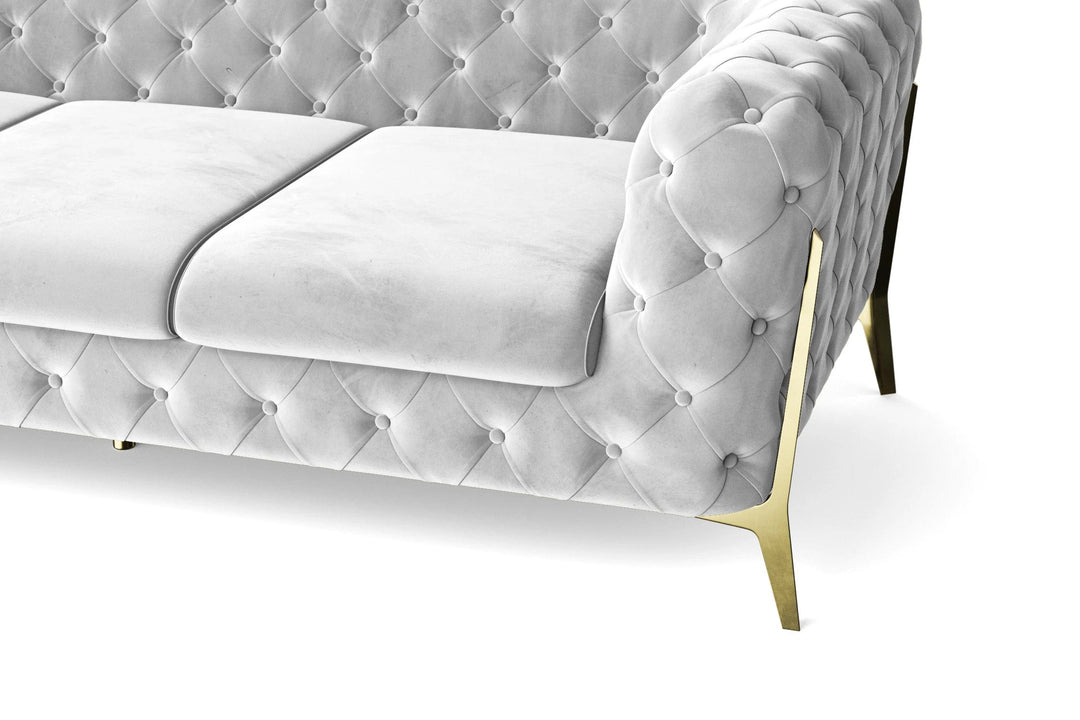 LIVELUSSO Armchair Vito Armchair White Velvet