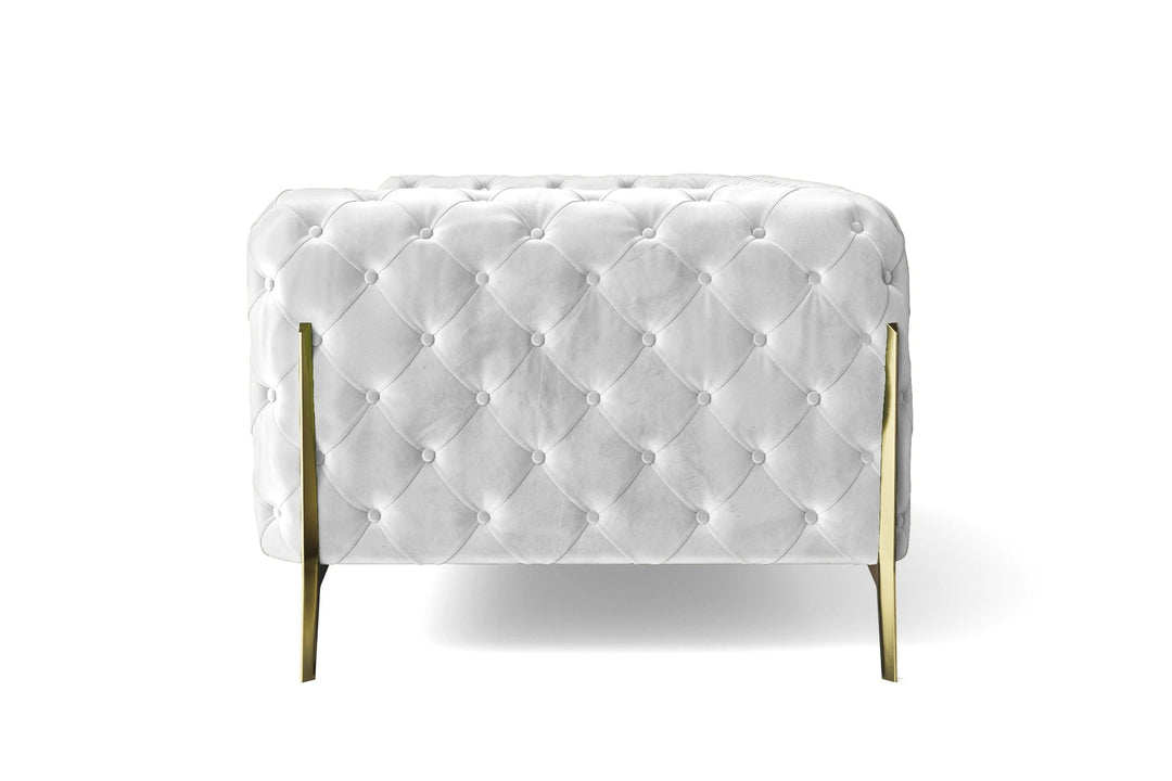 LIVELUSSO Armchair Vito Armchair White Velvet