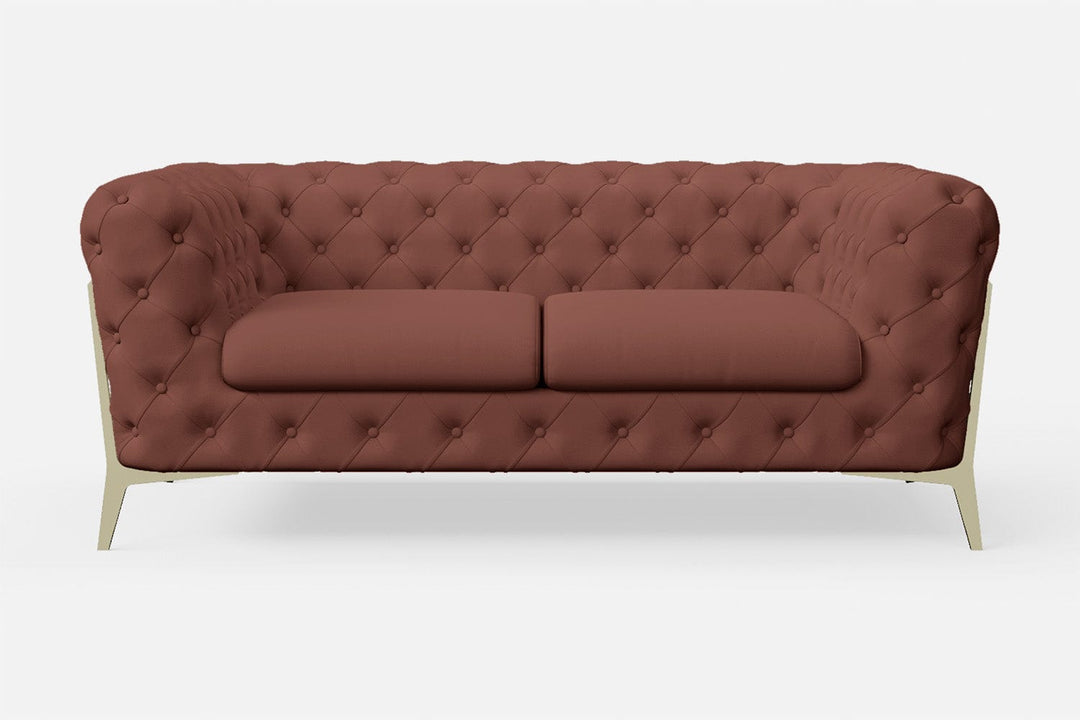 LIVELUSSO Sofa Vito 2 Seater Sofa Mauve Leather