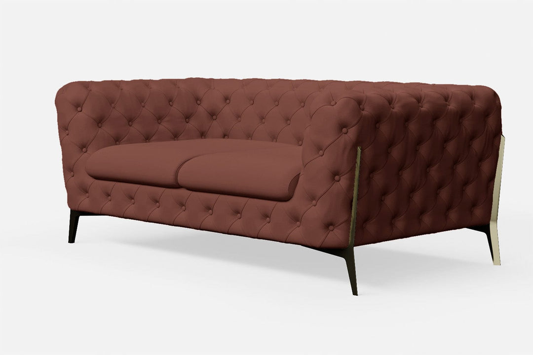 LIVELUSSO Sofa Vito 2 Seater Sofa Mauve Leather