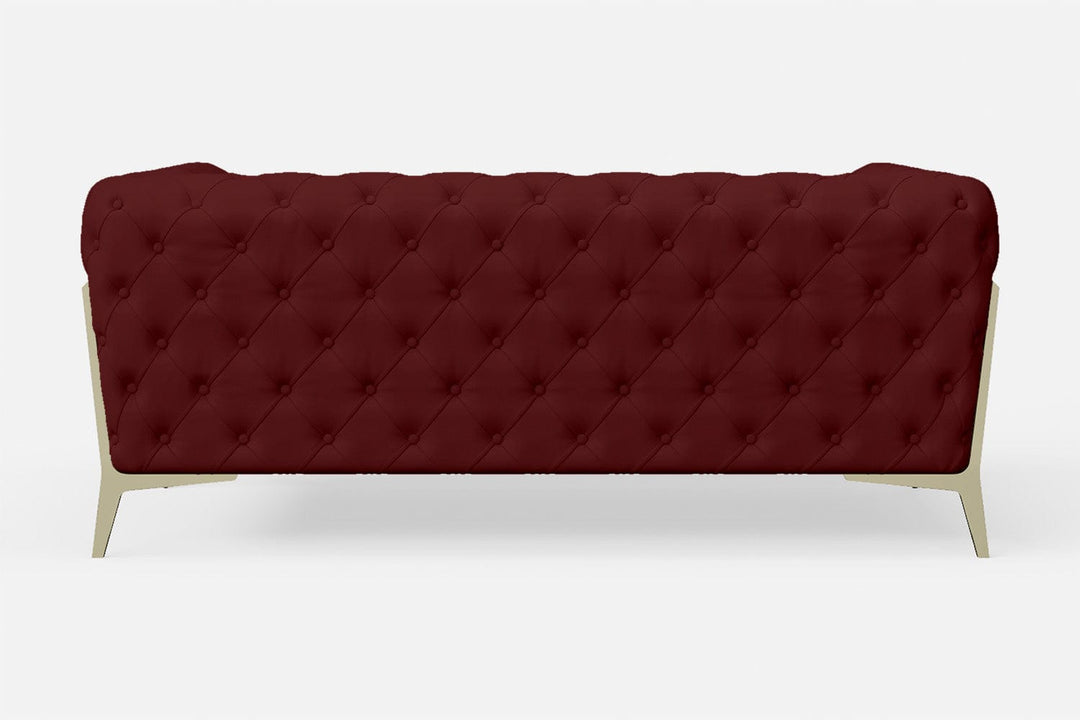 LIVELUSSO Sofa Vito 2 Seater Sofa Red Leather