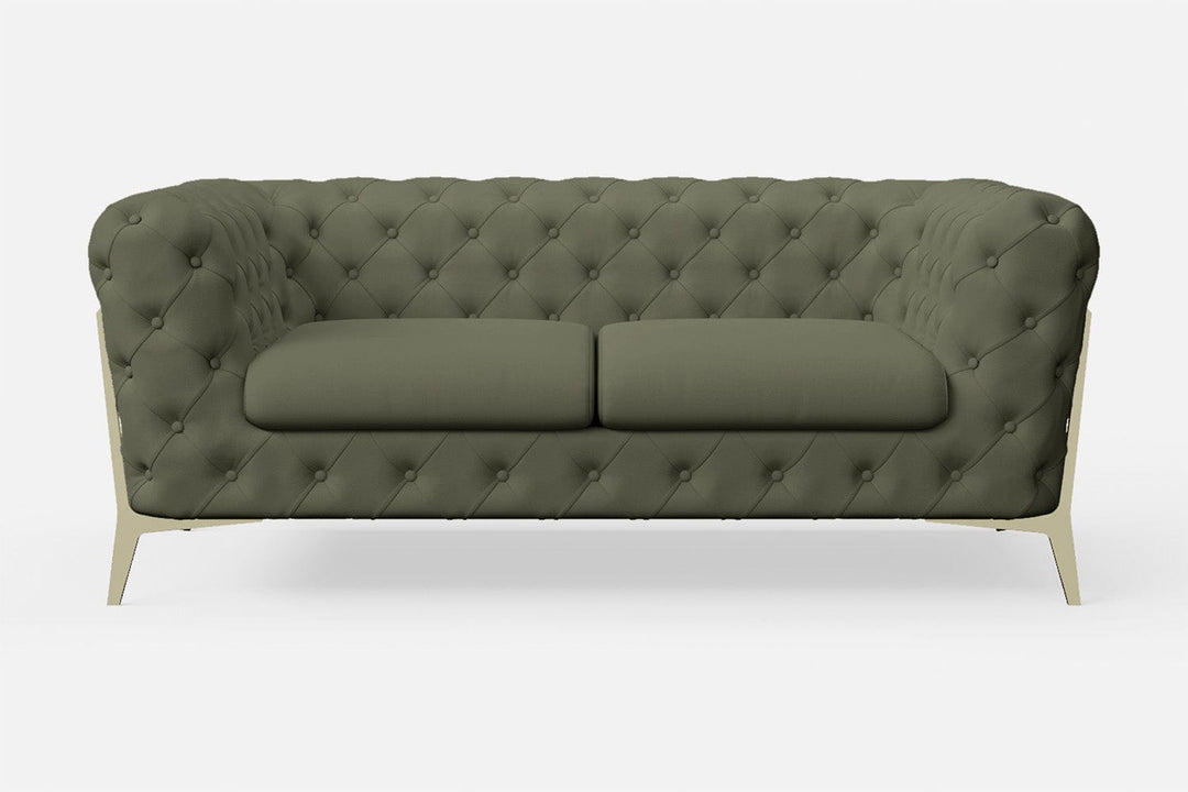 LIVELUSSO Sofa Vito 2 Seater Sofa Sage Leather