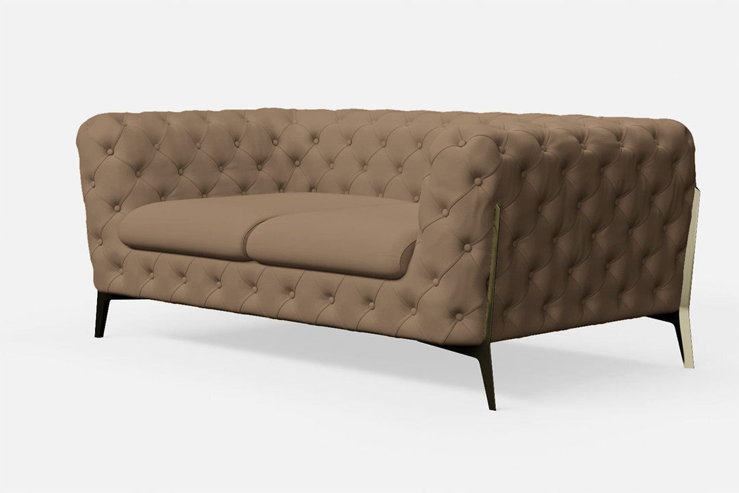 LIVELUSSO Sofa Vito 2 Seater Sofa Stone Leather