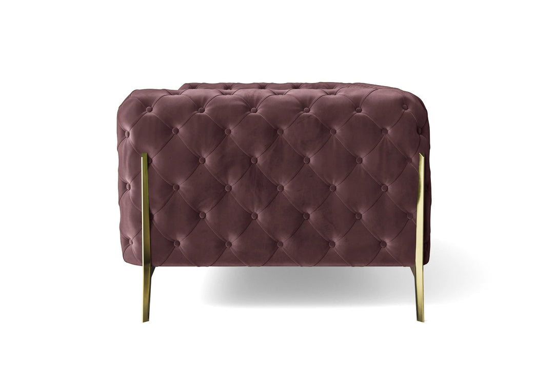 LIVELUSSO Sofa Vito 2 Seater Sofa Grape Velvet